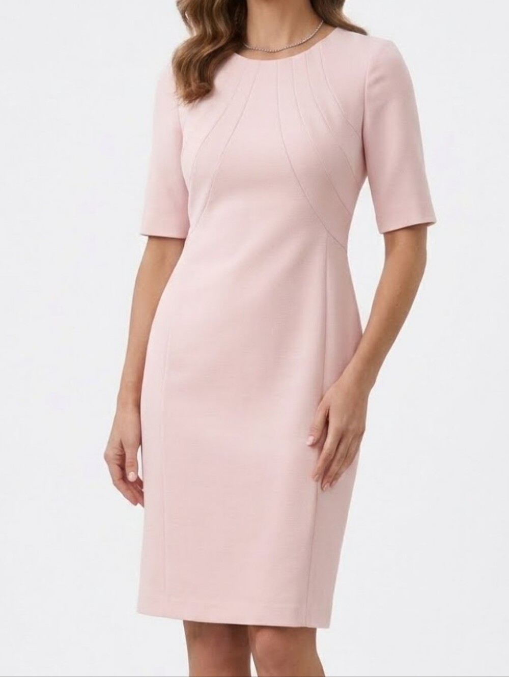 Eliza J Elegant Light Pink Sheath Party Dress Size 8 New